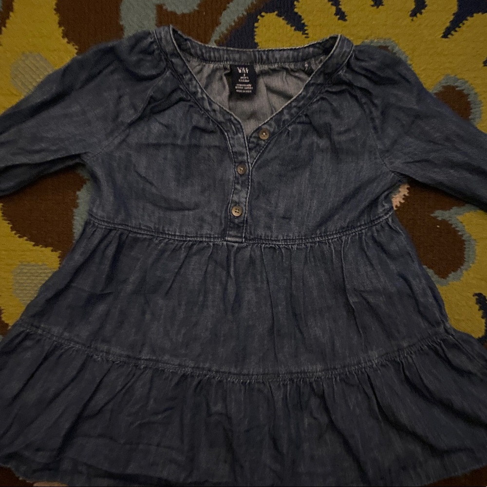 BabyGap Denim Ruffle Dress SZ 2T